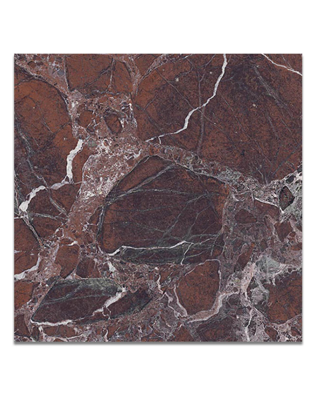 Rosso Levanto Marble Effect Matte Finish Porcelain Tiles