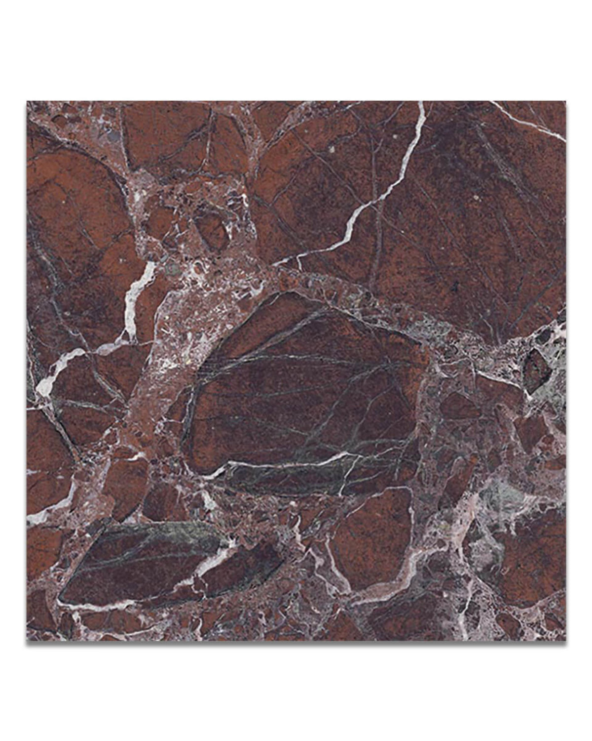 Rosso Levanto Marble Effect Matte Finish Porcelain Tiles