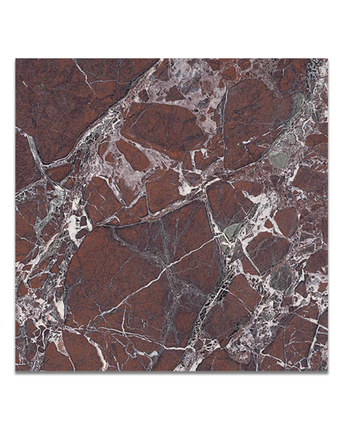 Rosso Levanto Marble Effect Matte Finish Porcelain Tiles