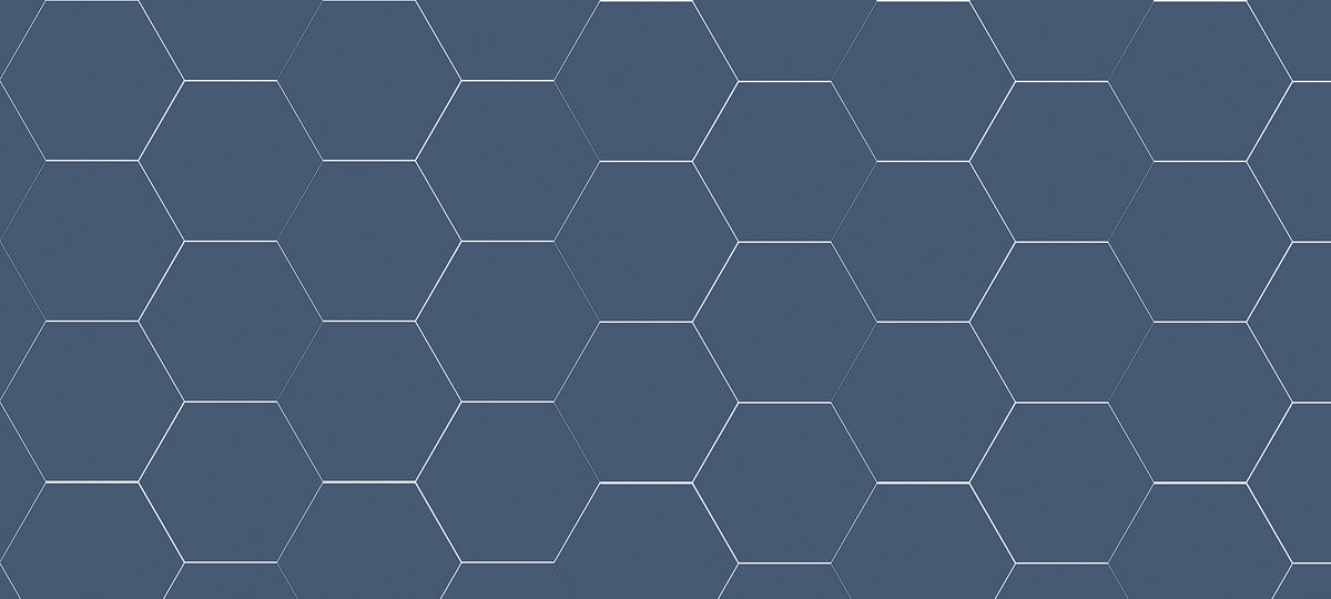 Timeless – Hexagon Marine tile - room shot 3