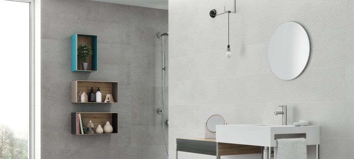 Neutral White tile - room shot 3