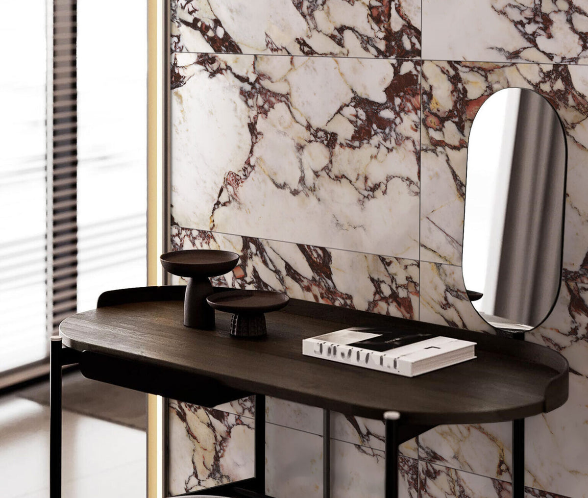 Energy Calacatta Viola Marble Effect Tiles 600x1200mm