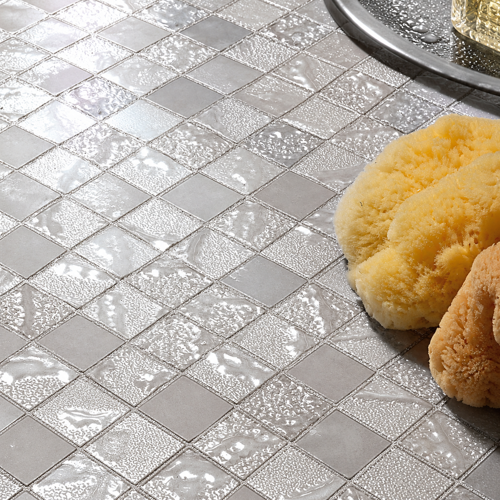 Four Seasons Autumn Mosaic Grey Tiles 300x300mm