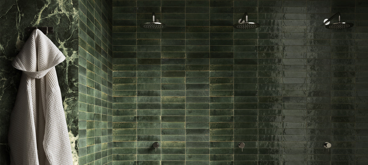 Luminous – Lume Green tile - room shot 4