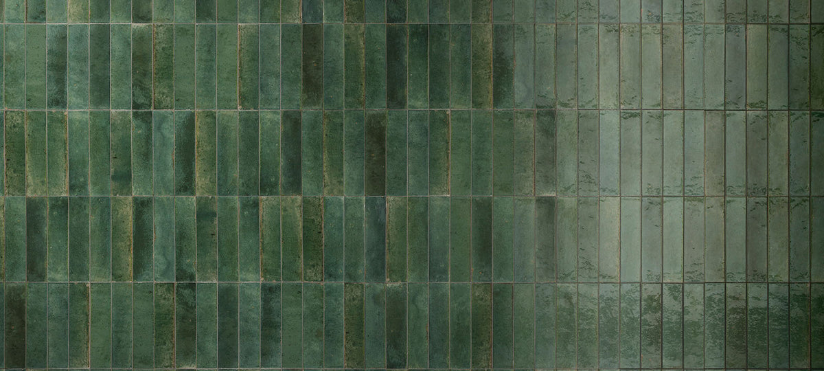 Luminous – Lume Green tile - room shot 2