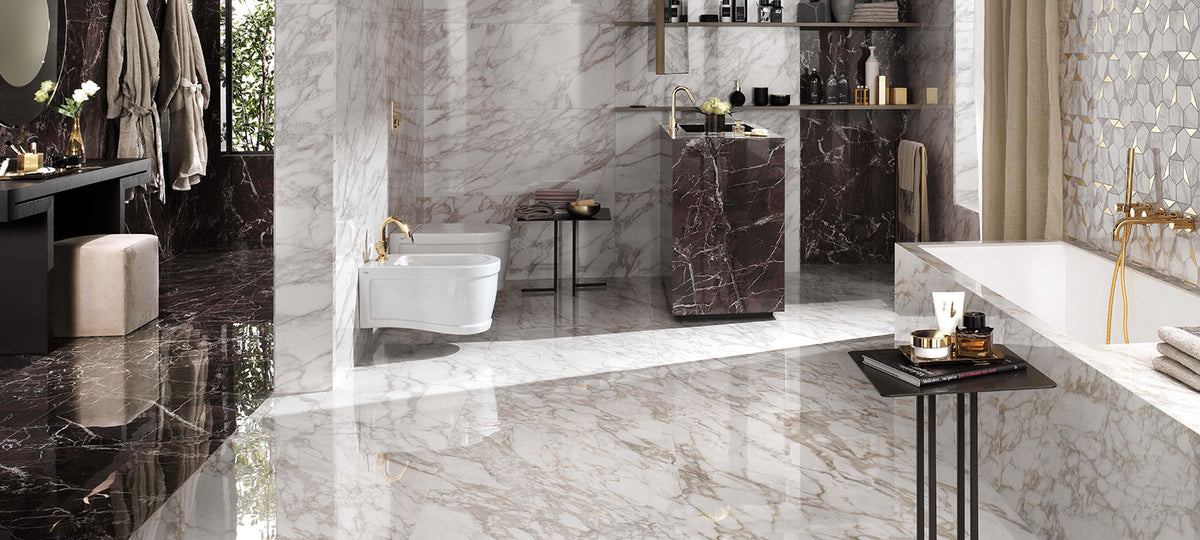 Marvel Royal Calacatta tile - room shot 2