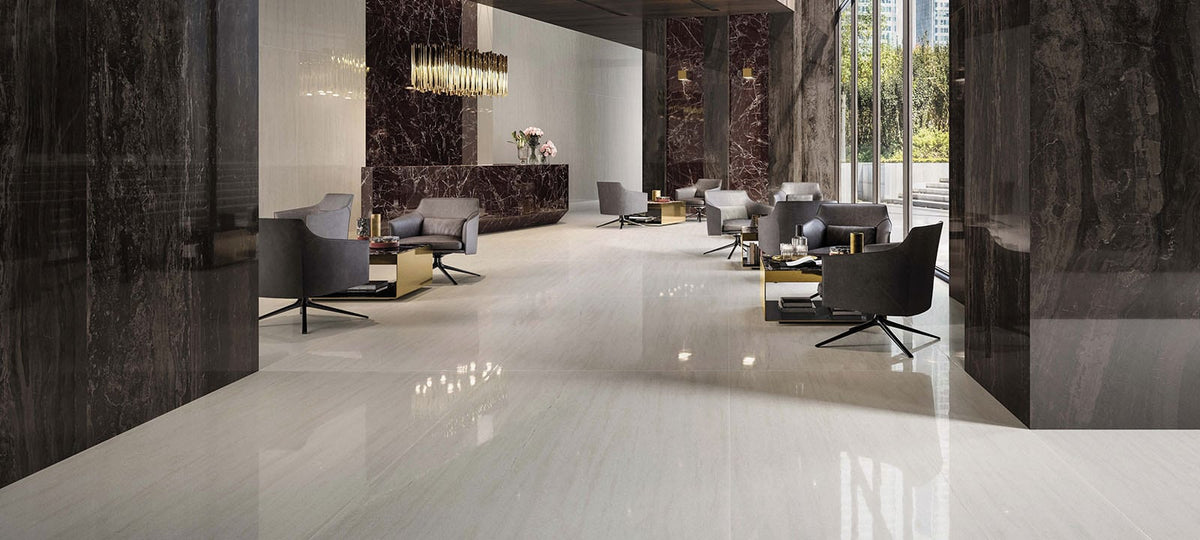 Marvel Absolute Brown tile - room shot 2