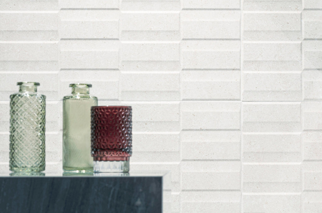Acron White tile - room shot 2