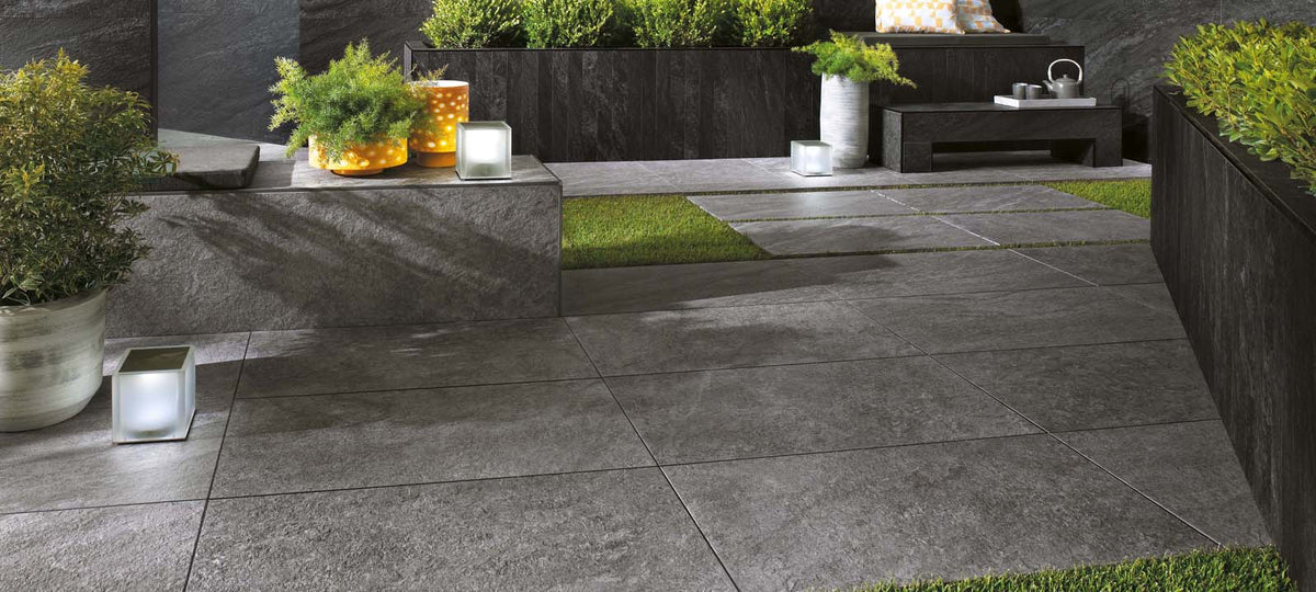 Bravestone Grey tile - room shot 2