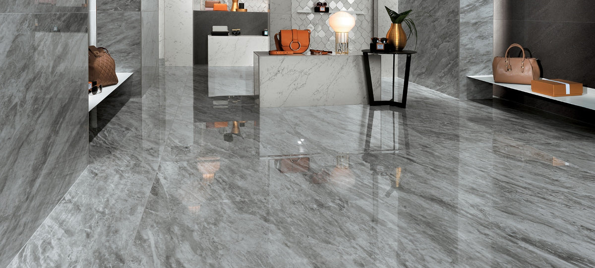 Marvel Bardiglio Grey tile - room shot 2