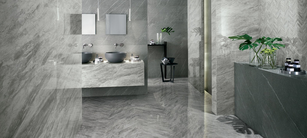 Marvel Bardiglio Grey tile - room shot 3