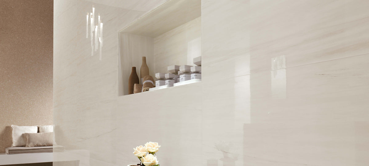 Marvel Bianco Dolomite tile - room shot 7