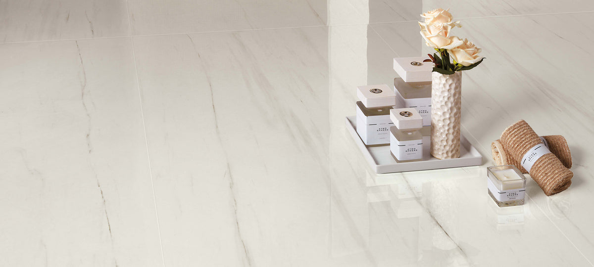 Marvel Bianco Dolomite tile - room shot 9