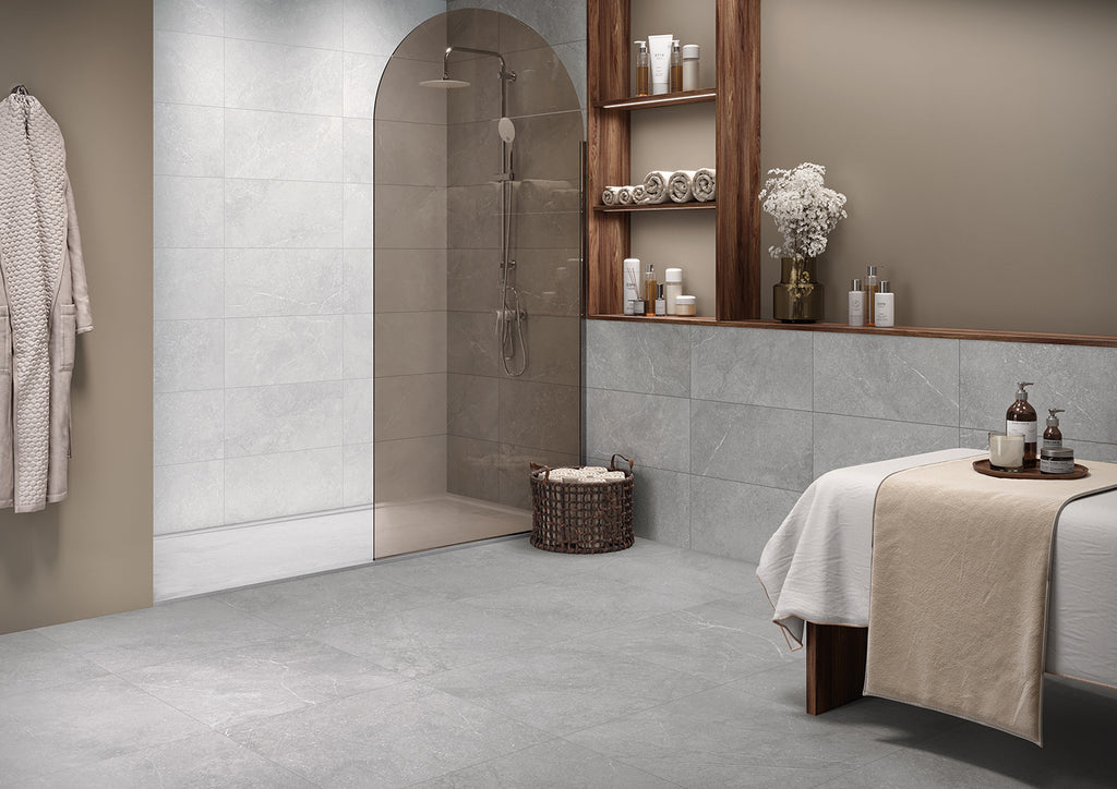 Munich White tile - room shot 2
