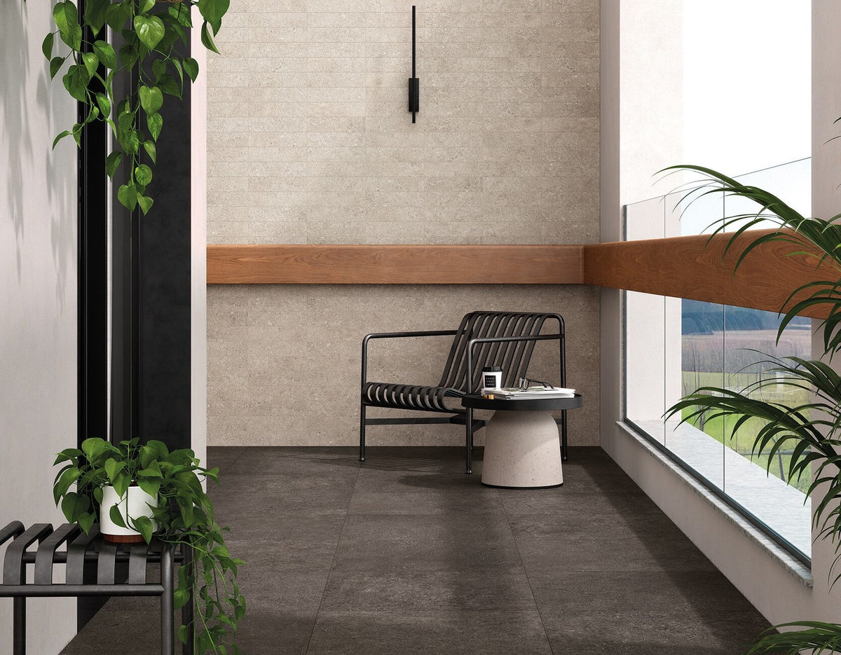 Yacht Anthracite tile - room shot 2