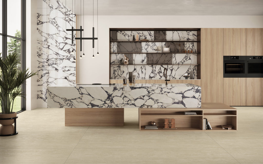 Marvel Epic Calacatta Viola tile - room shot 3