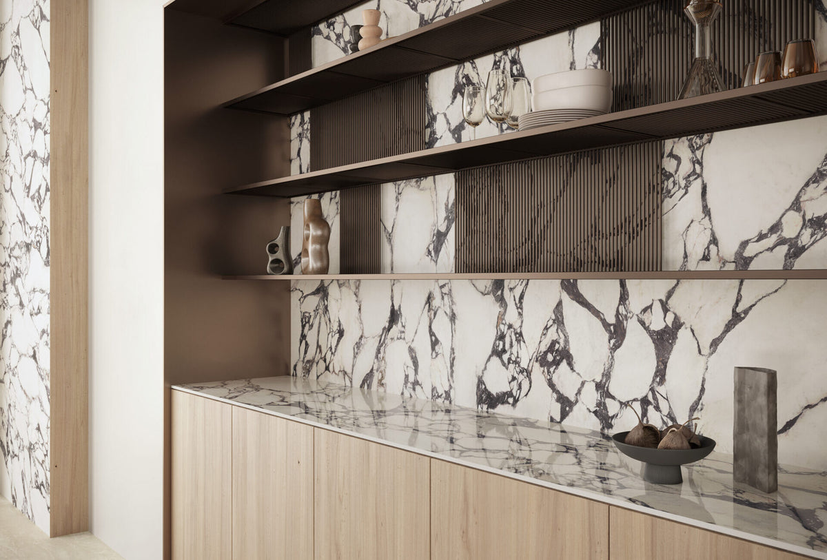 Marvel Epic Calacatta Viola tile - room shot 4