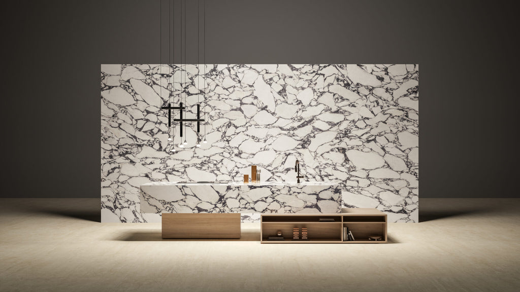 Marvel Epic Calacatta Viola tile - room shot 2