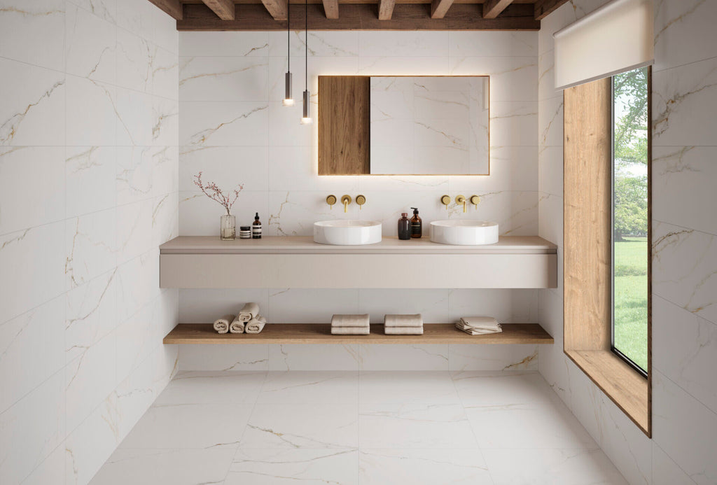 Lance White tile - room shot 2
