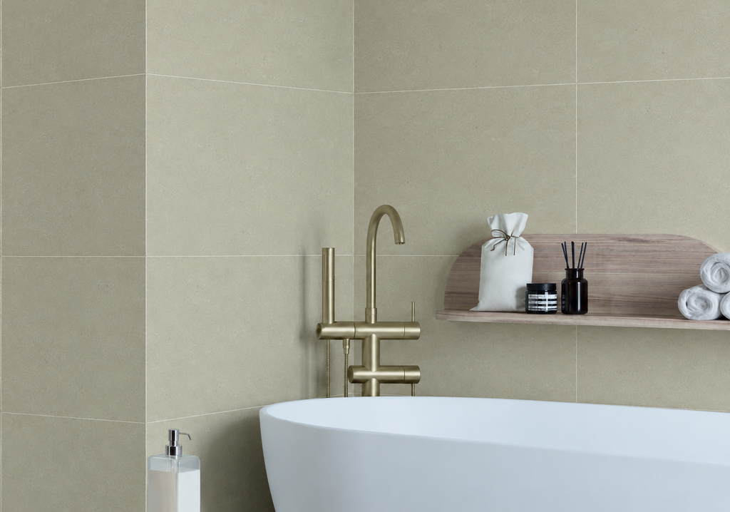 Rift Ivory Concrete Effect Tiles 600x600mm