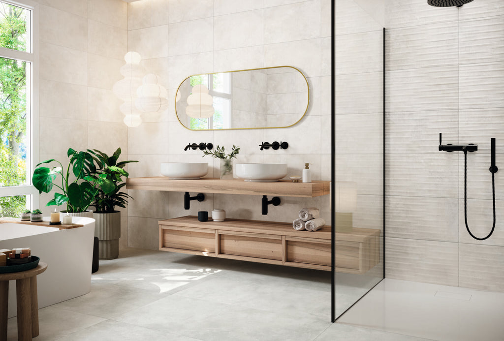 Ziro Blanco tile - room shot 2