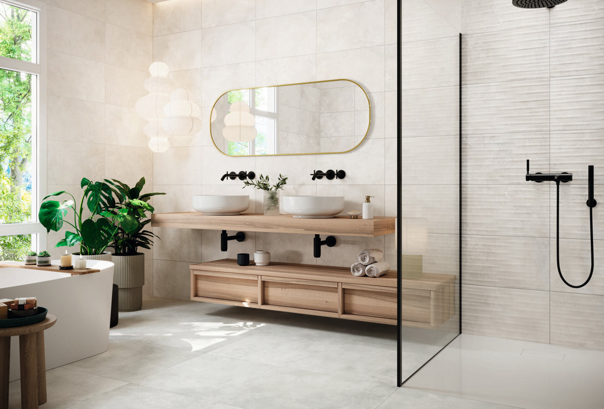 Ziro Blanco tile - room shot 2