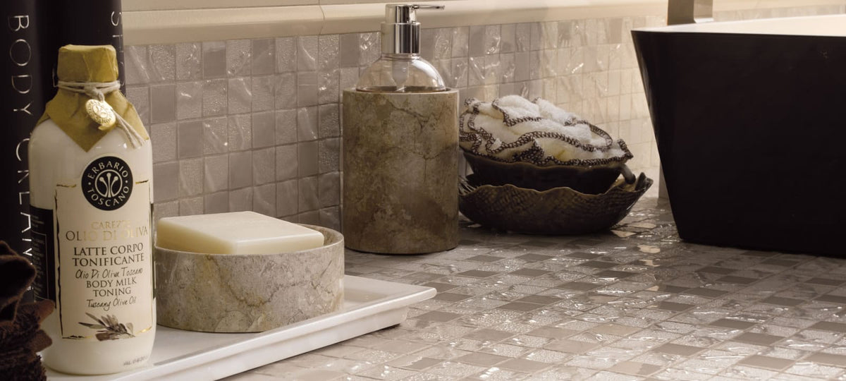 Four Seasons Spring Mosaic Cream Tiles 300x300mm