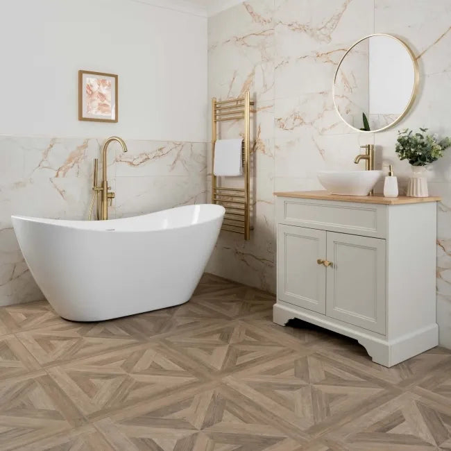 Royal Oak Brown Wood Effect Tiles 600x600mm