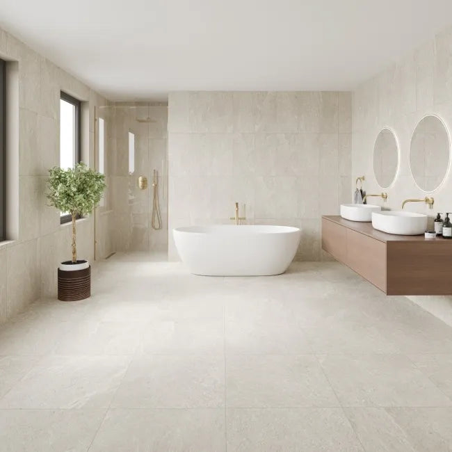 Aegea Cashmere Stone Effect Porcelain Tiles 600x600mm