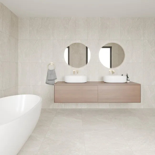 Aegea Cashmere Stone Effect Porcelain Tiles 600x600mm