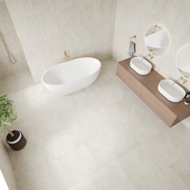 Aegea Cashmere Stone Effect Porcelain Tiles 600x600mm